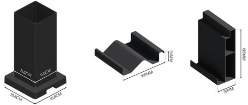 Rojaplast Intro Duo osztott tetős, bioklimatikus pergola, alumínium - szabadon álló - 6 x 4 méteres, szürke antracit