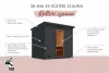 Karibu Hytti 6. kültéri szaunaház 5 fő részére-Antracit színben, előszobával, kályha nélkül