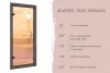 Karibu Avenal kültéri szaunakabin 5 fő részére- Fekete színben,kályha nélkül