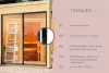 Karibu Paradise nagyméretű kültéri szaunaház 5 fő részére- kályha nélkül, előszobával