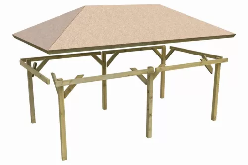 Karibu Perida fa kerti pavilon,  289 cm x 429 cm