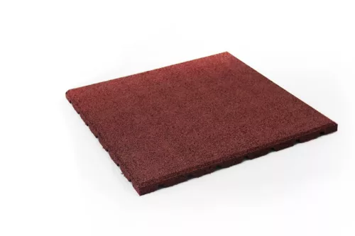 Karibu Esésvédő gumiszőnyeg piros színben, 50 cm széles x 50 cm mély x 2,5 cm magas