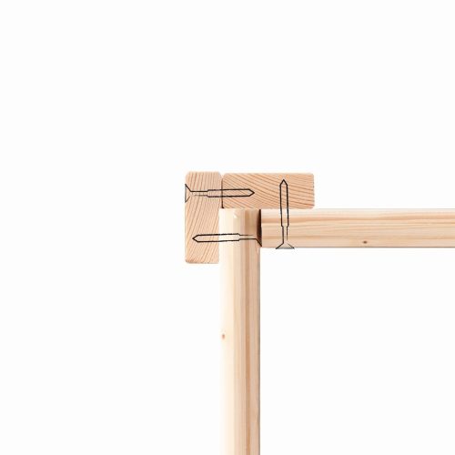 Karibu Kerko 4. Lapostetős kerti ház, modern sarokablakkal, oldal- és hátfallal rendelkező bővítménnyel/terasszal natúr fából 561 cm x 217 cm