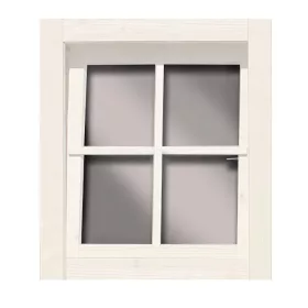   Karibu 38 mm-es bukó-nyíló ablak, valódi üvegből készült, elefáncsontfehér, 69 cm x 79,5 cm