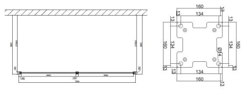 Rojaplast INTRO DUO bioklimatikus pergola 8×4 m – alumínium, falhoz rögzíthető, antracit színben