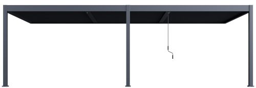 Rojaplast INTRO DUO bioklimatikus pergola 8×4 m – alumínium, falhoz rögzíthető, antracit színben