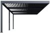 Rojaplast INTRO DUO bioklimatikus pergola 8×4 m – alumínium, falhoz rögzíthető, antracit színben