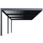  Rojaplast INTRO DUO bioklimatikus pergola 8×4 m – alumínium, falhoz rögzíthető, antracit színben
