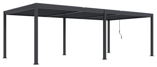 Rojaplast intro duo alumínium bioklimatikus pergola  8 x 4 méteres - szabadon álló, szürke antracit