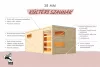 Karibu Hygge kültéri szaunaház 5 fő részére- Natúr fa színben, kályha nélkül, előszobával