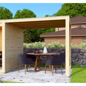 Karibu Hygge / Cuben tetőbővítő- Natúr fa színben
