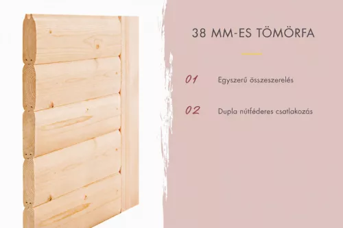 Karibu Hytti 2. Kültéri szaunakabin 4 fő részére-kályha nélkül