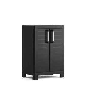 Keter Detroit low műanyag szekrény - fekete