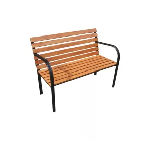   Rojaplast fenyőfából készült, fém szerkezetű kerti pad, 122 cm 