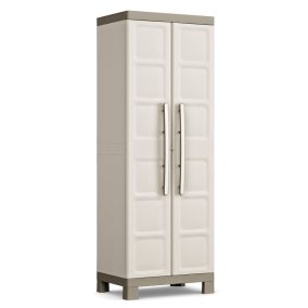 Keter Excellence high műanyag szekrény - bézs/barna