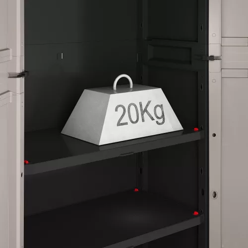 Keter Pro tall műanyag szekrény, szürke