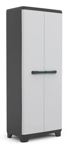 Keter Linear tall műanyag szekrény, világos szürke