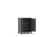 Keter Moby low műanyag szekrény - sötétszürke