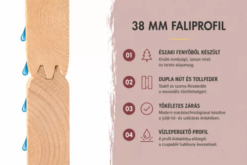 Karibu Hytti 3. kültéri szaunaház 5 fő részére – kályha nélkül, Terragrau színben