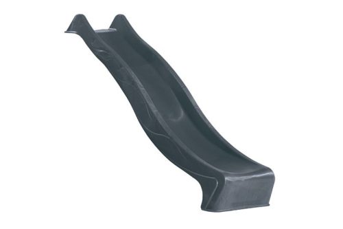 Karibu Benjamin 2. cölöpös fa játszóház, kültéri kerti játszóház létrával, dupla hintával, piros csúszdával