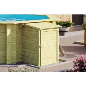   Karibu gépészeti tároló doboz, kültéri medencéhez 87 cm x 74 cm