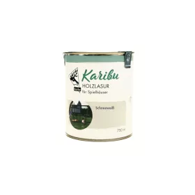  Karibu Hófehér festék fa kerti játákokhoz, házakhoz, 750ml
