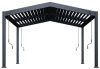 Rojaplast bioklimatikus pergola APEX 3,6x4 méter, alumínium - szabadon álló - szürke antracit