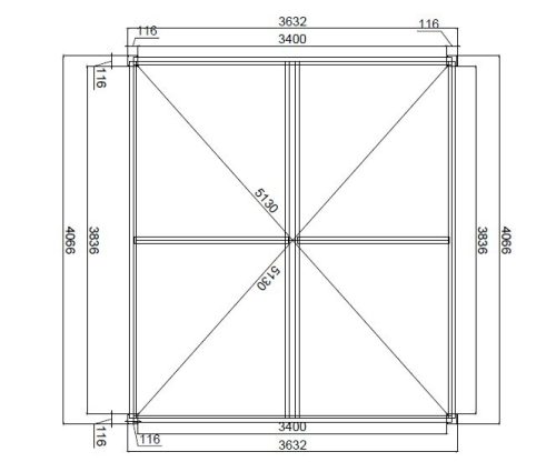 Rojaplast bioklimatikus pergola APEX 3,6x4 méter, alumínium - szabadon álló - szürke antracit