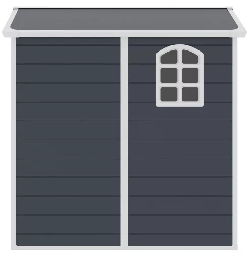 Rojaplast Ave "B" 4x6 műanyag kerti ház, tároló, sötétszürke