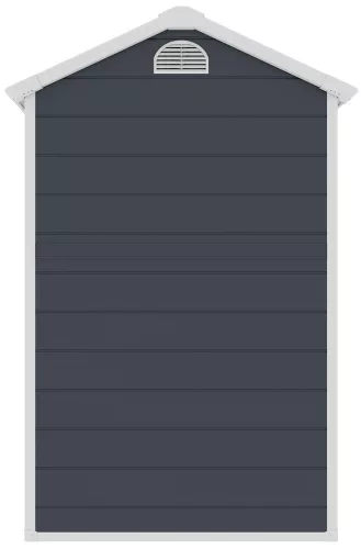 Rojaplast Ave "B" 4x6 műanyag kerti ház, tároló, sötétszürke