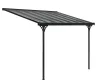 Rojaplast Bruce F alumínium pergola, szürke polikarbonáttal, 436x305cm 