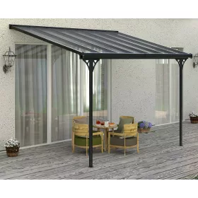   Rojaplast Bruce F alumínium pergola, átlátszó polikarbonáttal, 436x305cm 