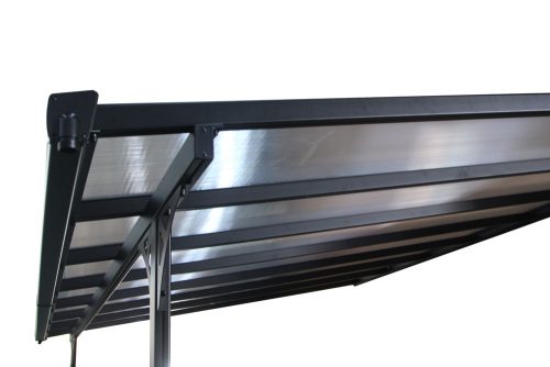 Rojaplast Bruce H alumínium pergola, szürke polikarbonáttal, 557x305cm 