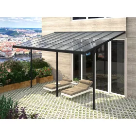  Rojaplast Bruce J alumínium pergola, átlátszó polikarbonáttal, 618x305cm 