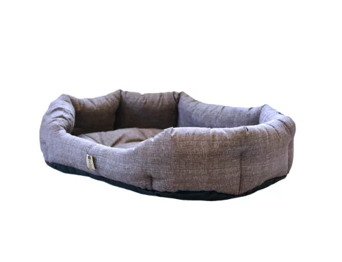 Petsy Bobík pamut kutyafekhely - barnás-szürke - 75 cm