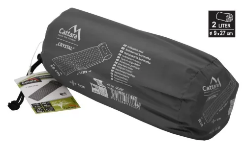 Felfújható hálómatrac 195x58x5cm CRYSTAL szürke