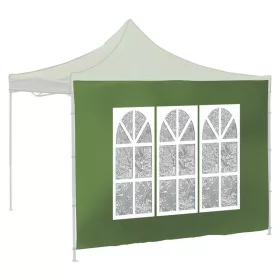 Partisátor oldalpanel ablakos 2x3m zöld