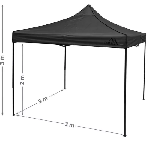 Partisátor ollóvázas 3x3m szürke