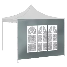 Partisátor oldalpanel ablakos 2x3m szürke