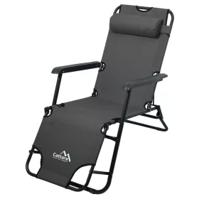 Összecsukható nyugágy/fotel COMFORT antracit