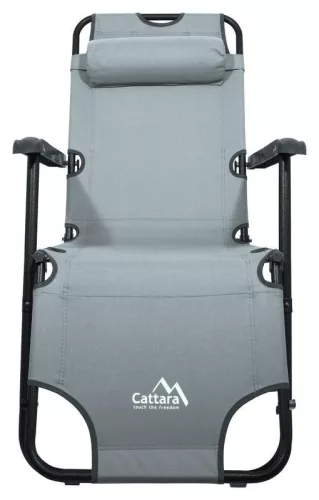 Összecsukható nyugágy/fotel COMFORT szürke