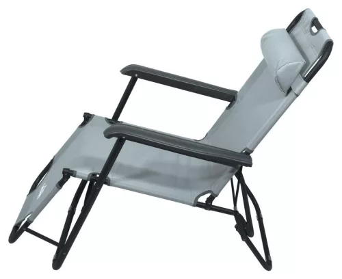 Összecsukható nyugágy/fotel COMFORT szürke