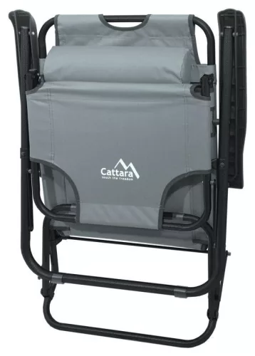Összecsukható nyugágy/fotel COMFORT szürke