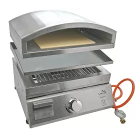 NAPOLI asztali gázgrill + pizza sütő + grilllap
