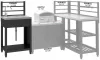 TORINO 1 modulasztal mosogatóval  kültéri konyhához 60x47x123cm