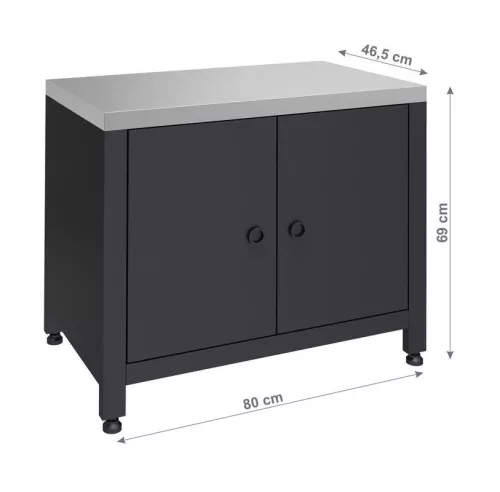 TORINO 2 grill szekrény modul kültéri konyhához 80x47x69cm