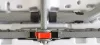 Rojaplast műanyag összecsukható, hordozható kemping, vendéglátó asztal fém lábakkal, 152x70 cm
