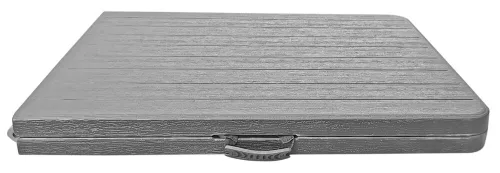 Rojaplast műanyag catering összecsukható, hordozható vendéglátó asztal 180x74 cm - Fekete