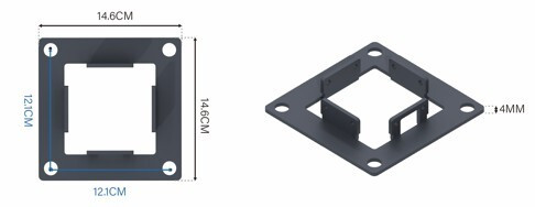 Rojaplast ECO 3×3 m bioklimatikus pergola – szabadon álló acél pergola, antracit
