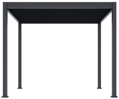 Rojaplast ECO 3×3 m bioklimatikus pergola – szabadon álló acél pergola, antracit